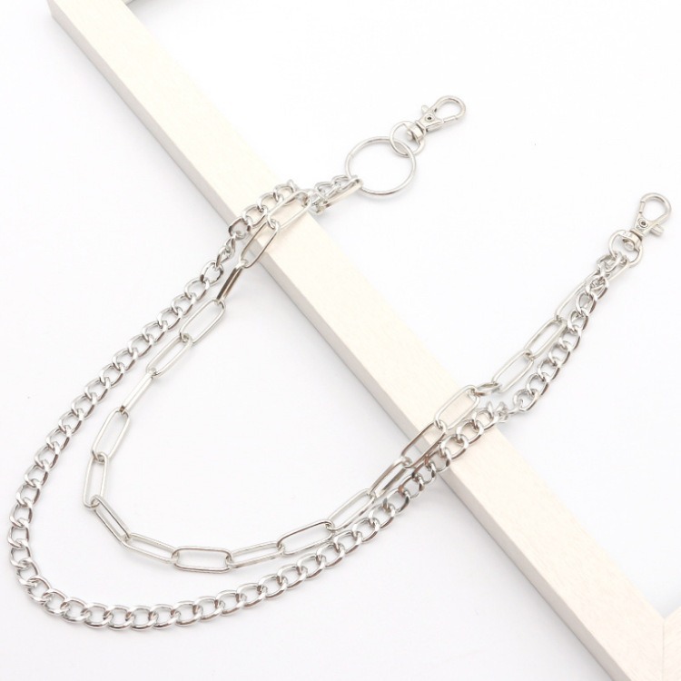 Body Jewelry Quality - Double Chain Metal Circle Pants Chain