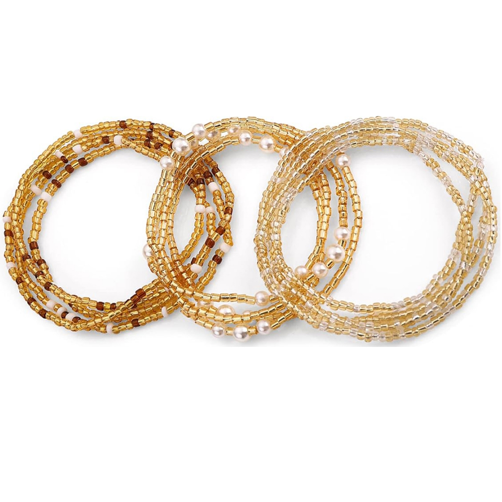 Body Chain Jewelry - Waist Beads for Women Belly Beads