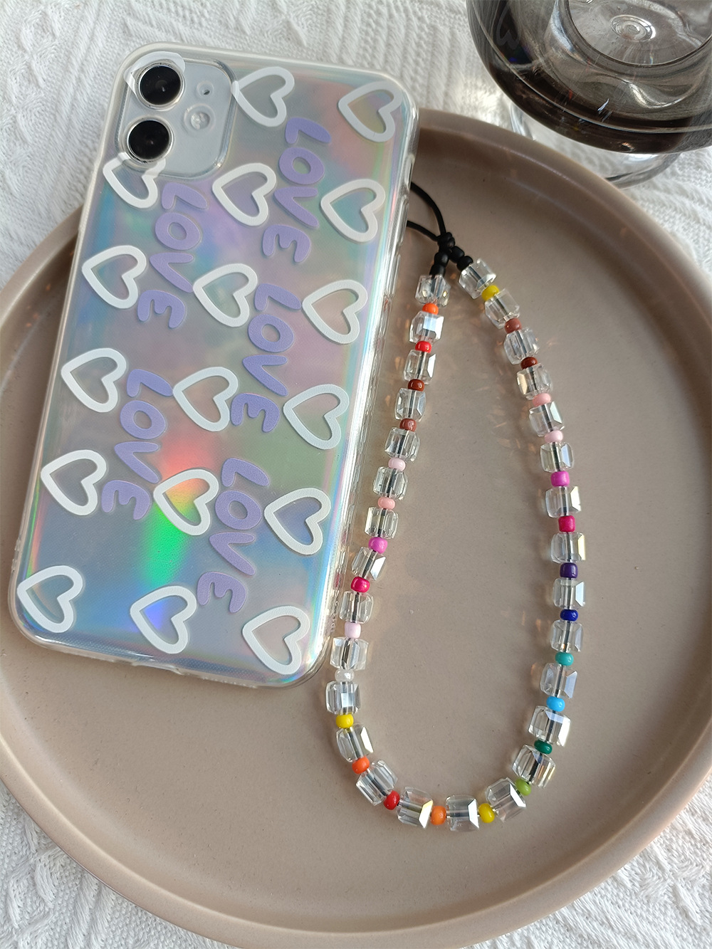 Body Jewelry Wholesale - Kpop Phone Charm Clear Crystal Cube