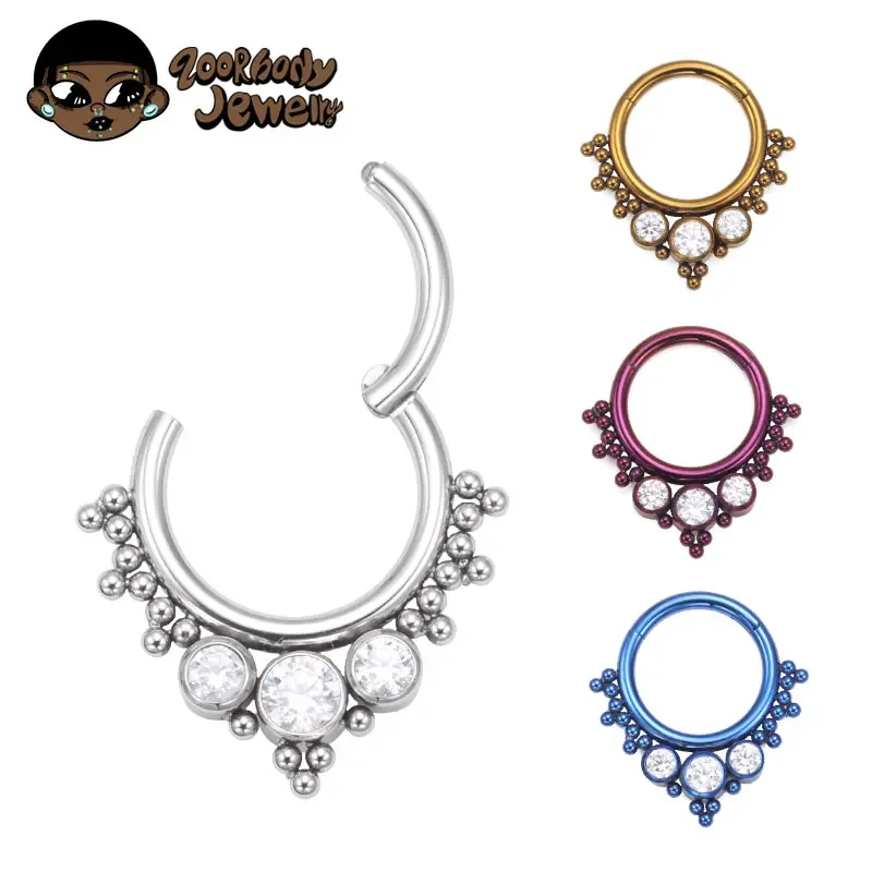 ASTM F136 Titanium Clicker Hig - Body Jewelry Quality recension och pris