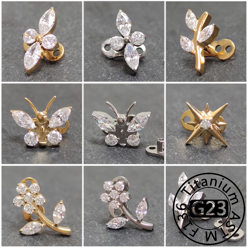 G23 Titanium Zircon Micro Derm - Dermal Anchor Top recension och pris
