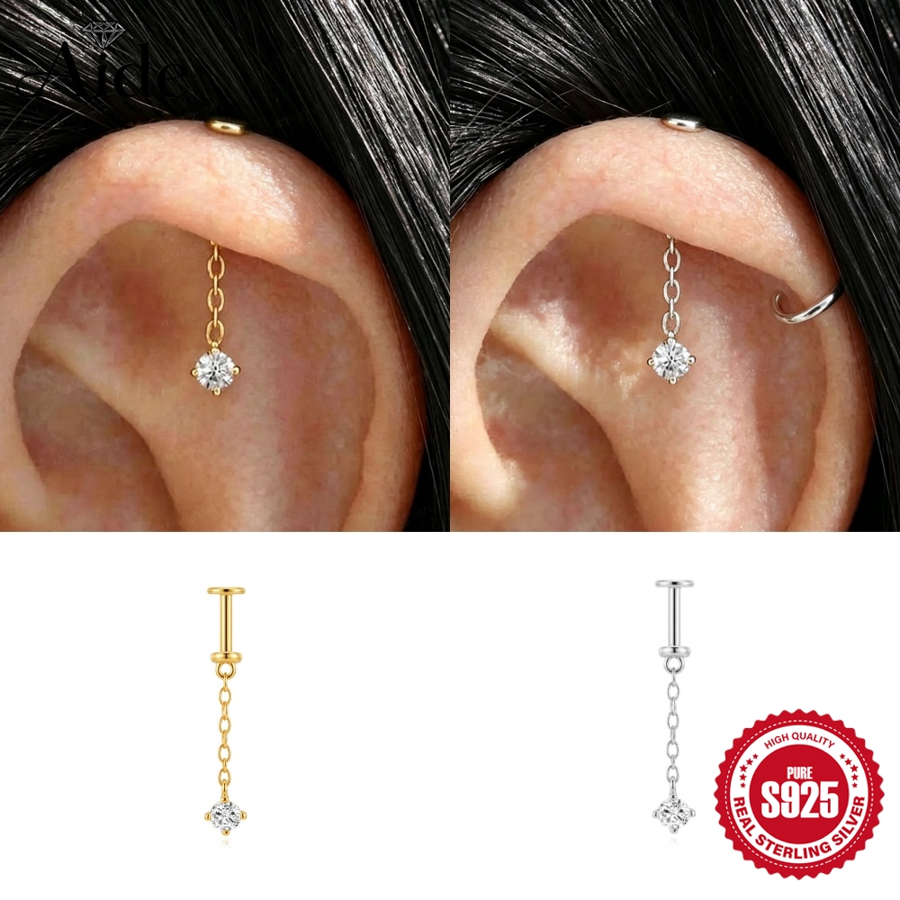 AIDE 925 Sterling Silver Verti - Star Flat Back recension och pris
