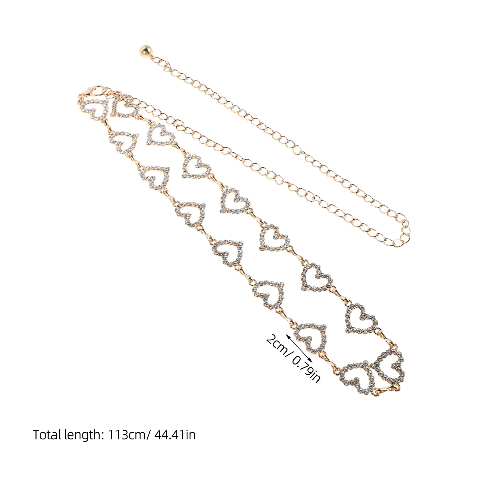 Adjustable Waist Chain Rhinest - Body Chain Jewelry recension och pris