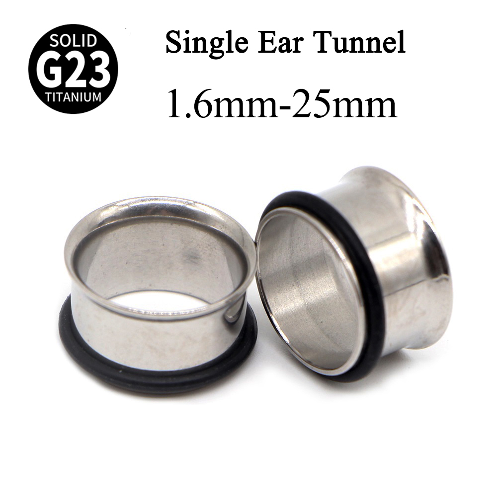1Pair G23 Titanium Single Flar - Body Jewelry Ear Plugs recension och pris