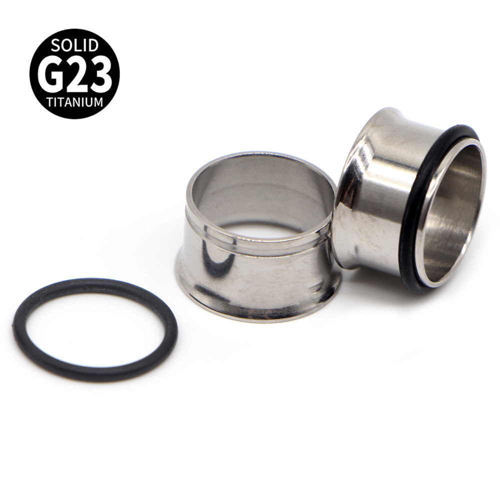 1Pair G23 Titanium Single Flar - Body Jewelry Ear Plugs recension och pris