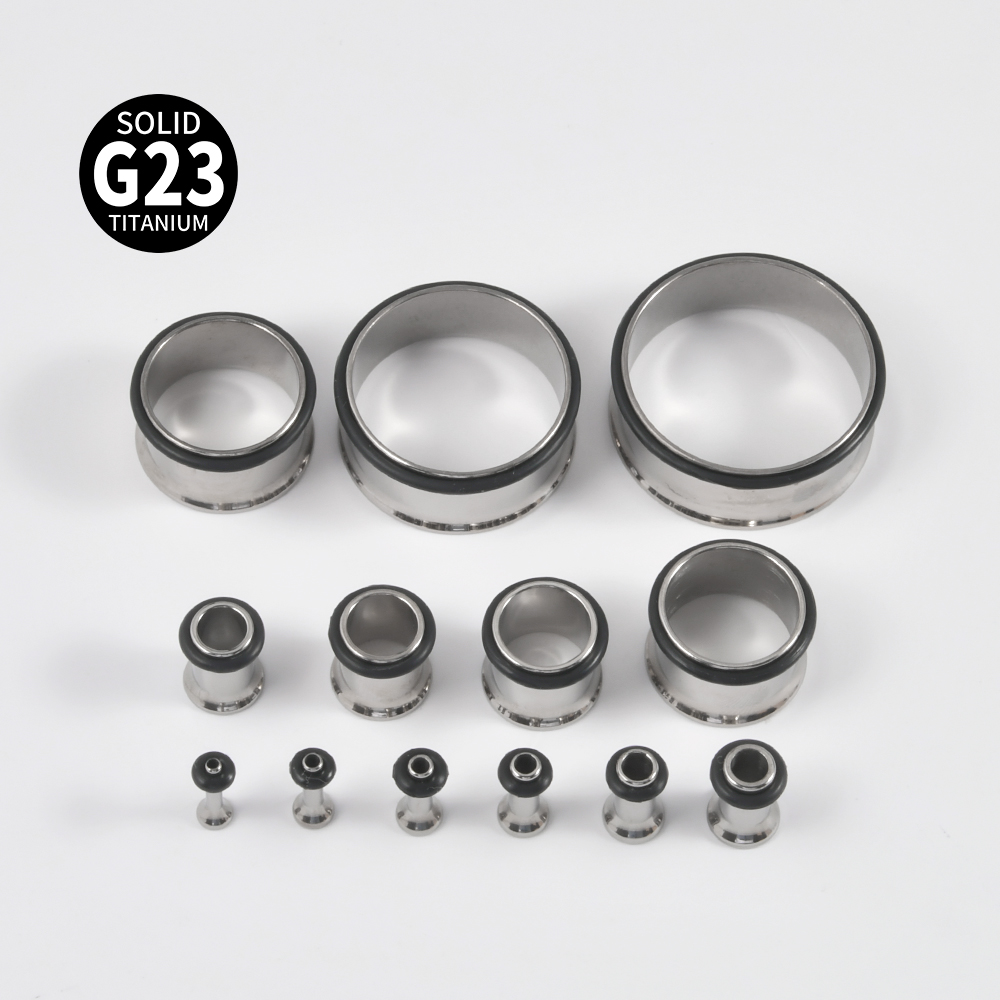 1Pair G23 Titanium Single Flar - Body Jewelry Ear Plugs recension och pris