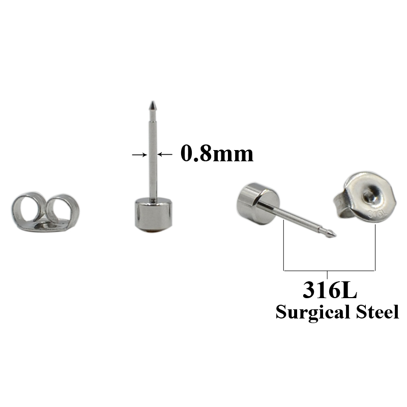 1pcs Mishu Surgical Steel Ear  - Body Jewelry Ear Plugs recension och pris