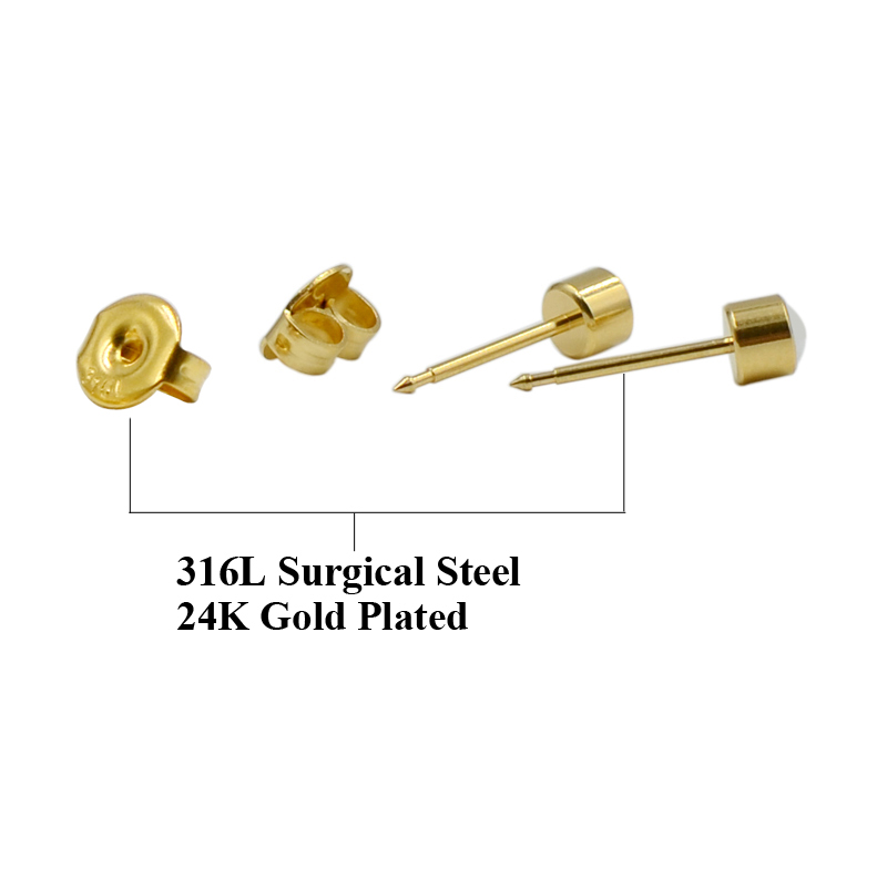 1pcs Mishu Surgical Steel Ear  - Body Jewelry Ear Plugs recension och pris