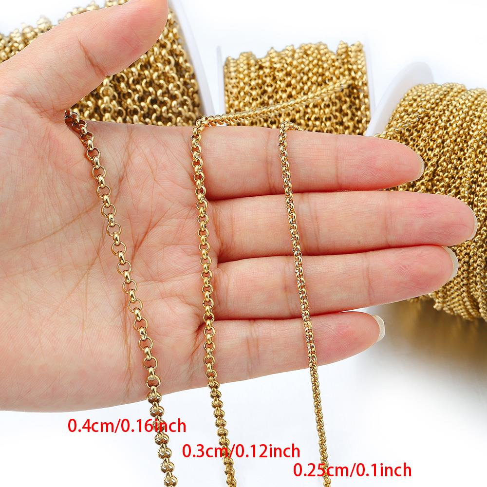 1 Meter 2-4mm Stainless Steel  - Body Chain Jewelry recension och pris