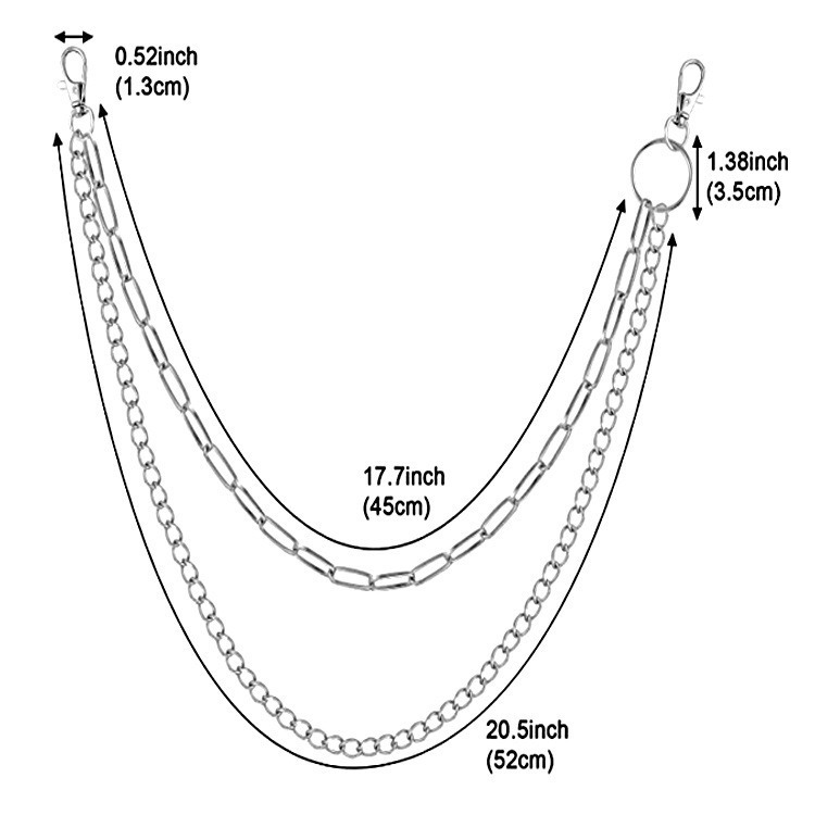 Double Chain Metal Circle Pant - Body Jewelry Quality recension och pris