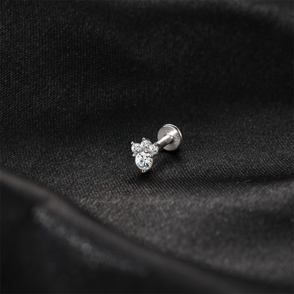 KOJ 1PC 925 Sterling Silver Zi - Body Jewelry Quality recension och pris
