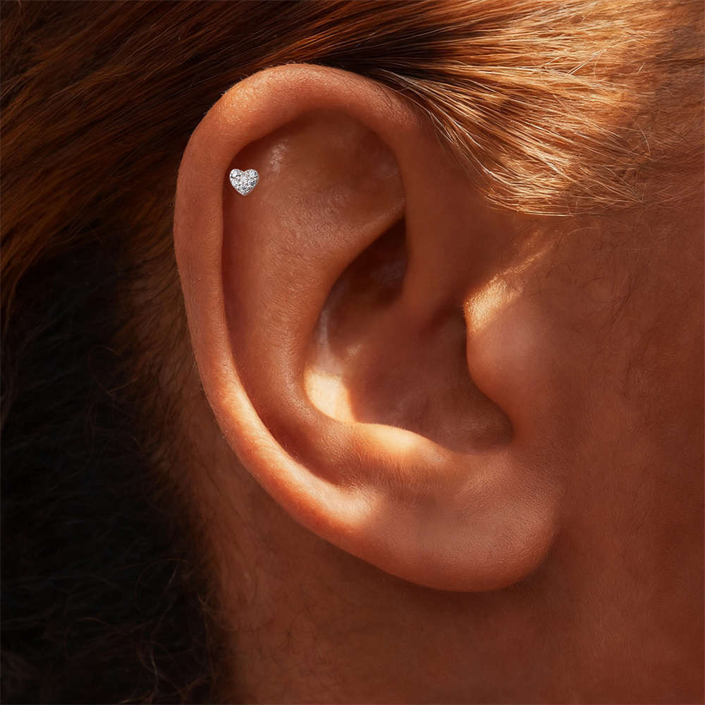 KOJ 1PC 925 Sterling Silver Zi - Body Jewelry Quality recension och pris