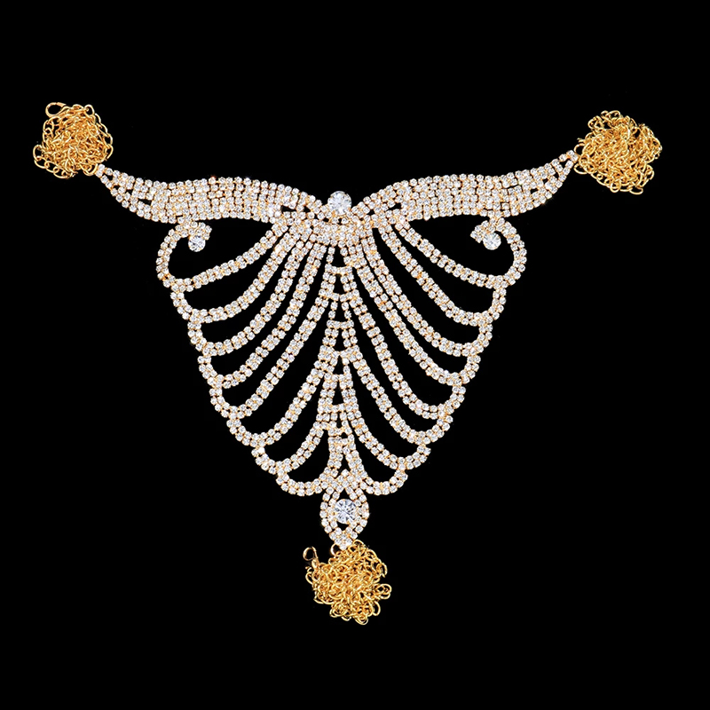 Stonefans Thong and Waist Chai - Body Jewelry Wholesale recension och pris