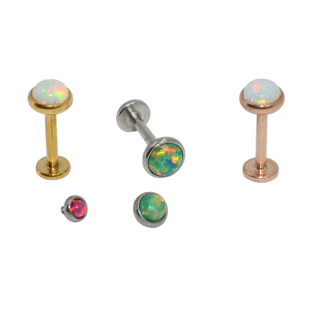 1pcs Surgical Steel Opal Stone - Dermal Anchor Top recension och pris