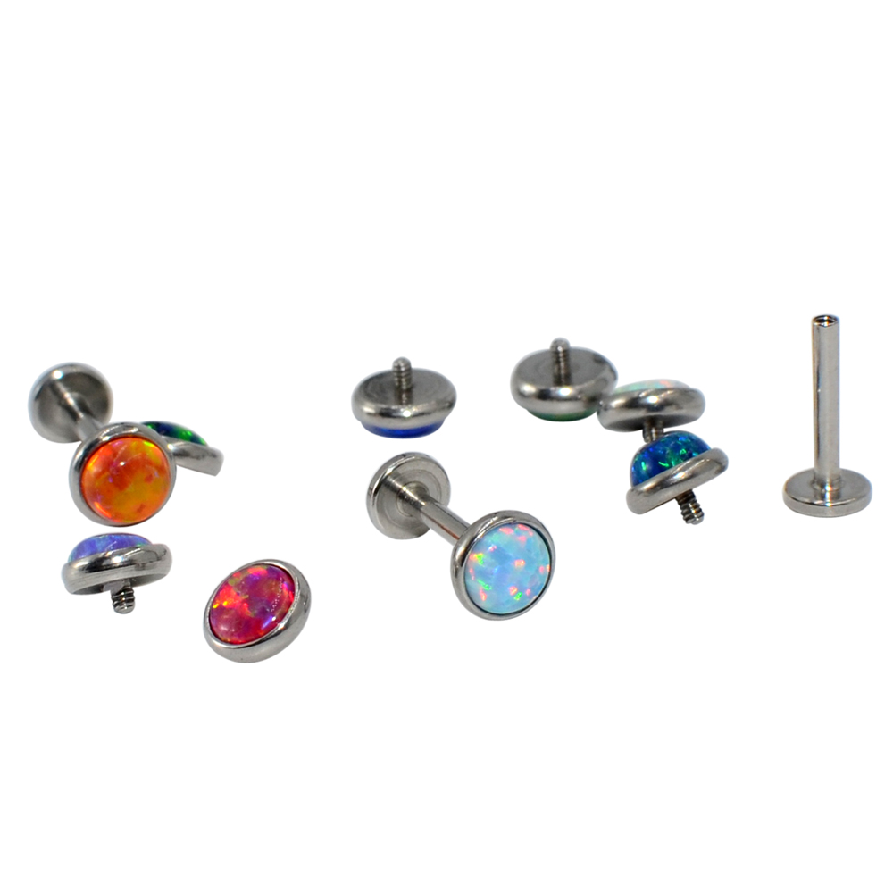 1pcs Surgical Steel Opal Stone - Dermal Anchor Top recension och pris
