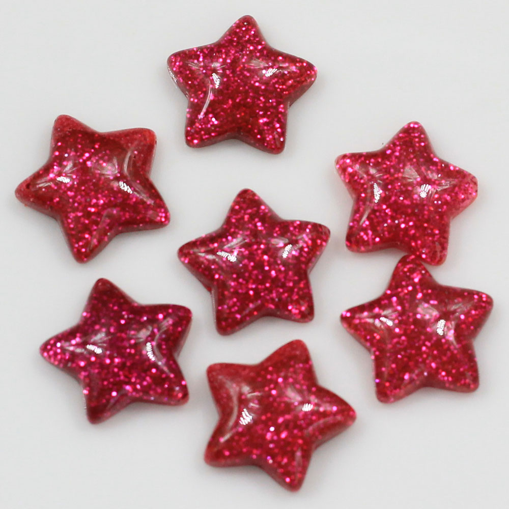 Wholesale 15mm Cute Glitter St - Star Flat Back recension och pris