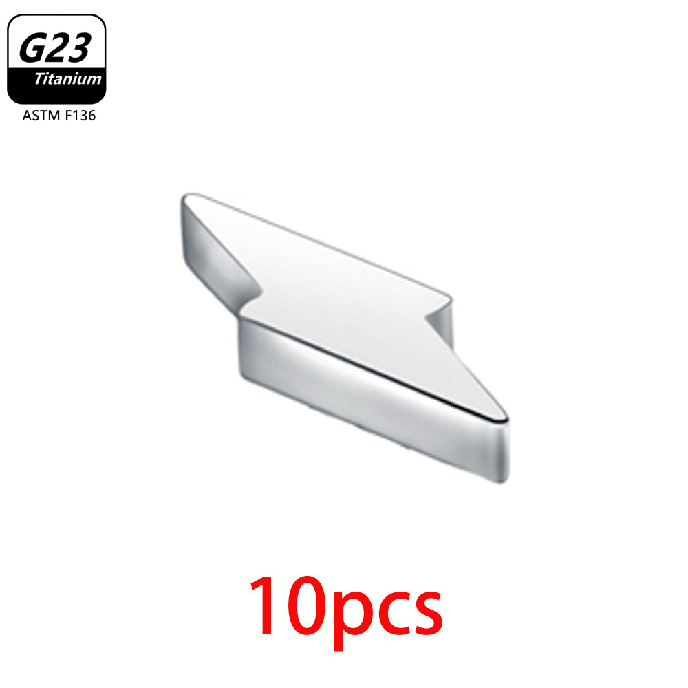 10PCS G23 Titanium Tooth Surfa - Dermal Anchor Top recension och pris