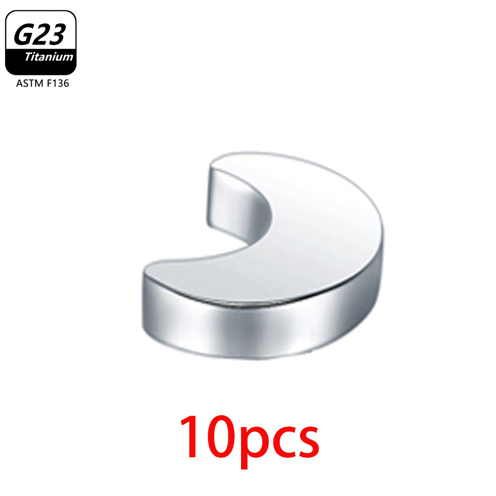 10PCS G23 Titanium Tooth Surfa - Dermal Anchor Top recension och pris