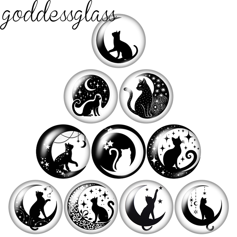 Moon&Star Black Cat Cute Drawi - Star Flat Back recension och pris