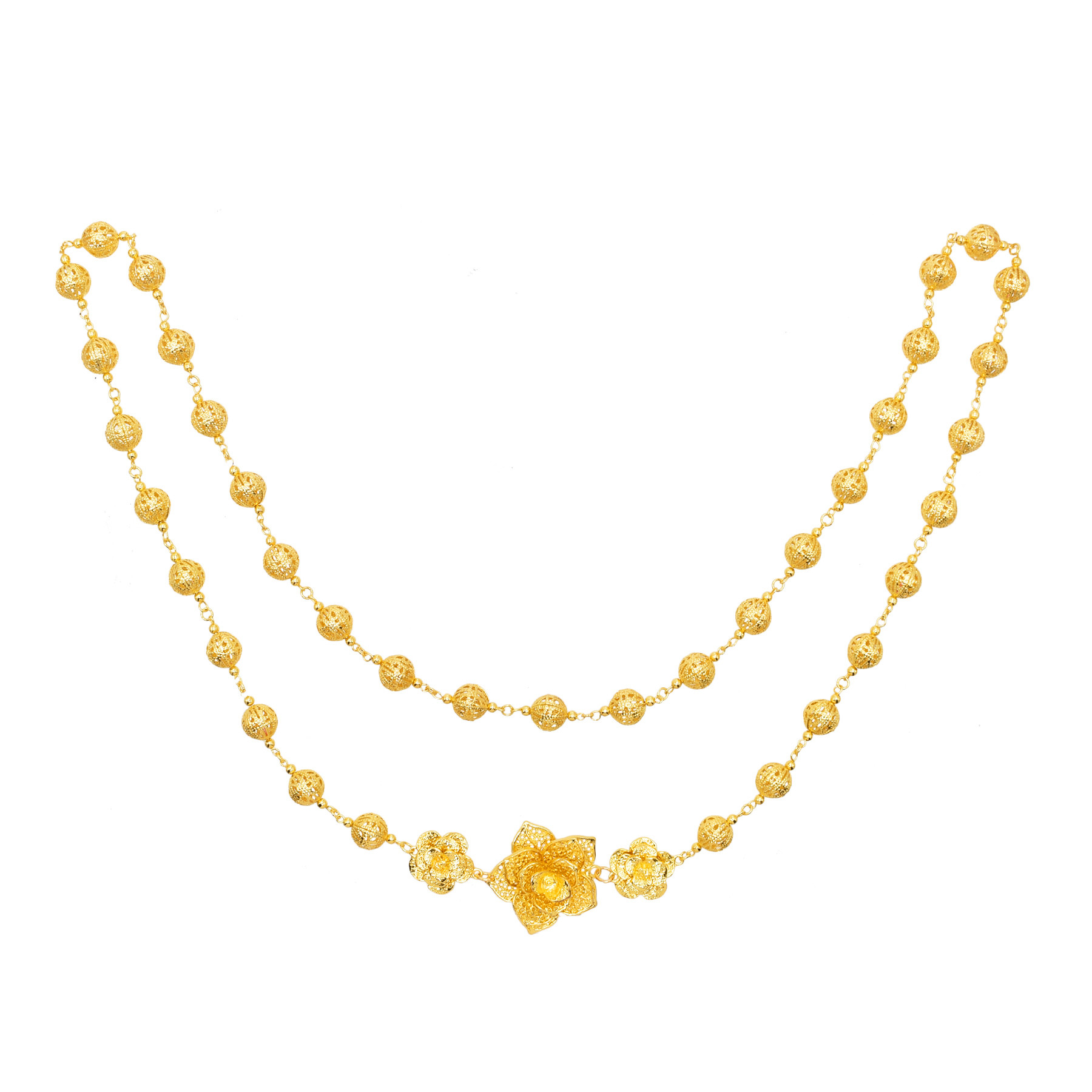 120Cm Golden Silvery Hollow Ba - Body Jewelry Dubai recension och pris