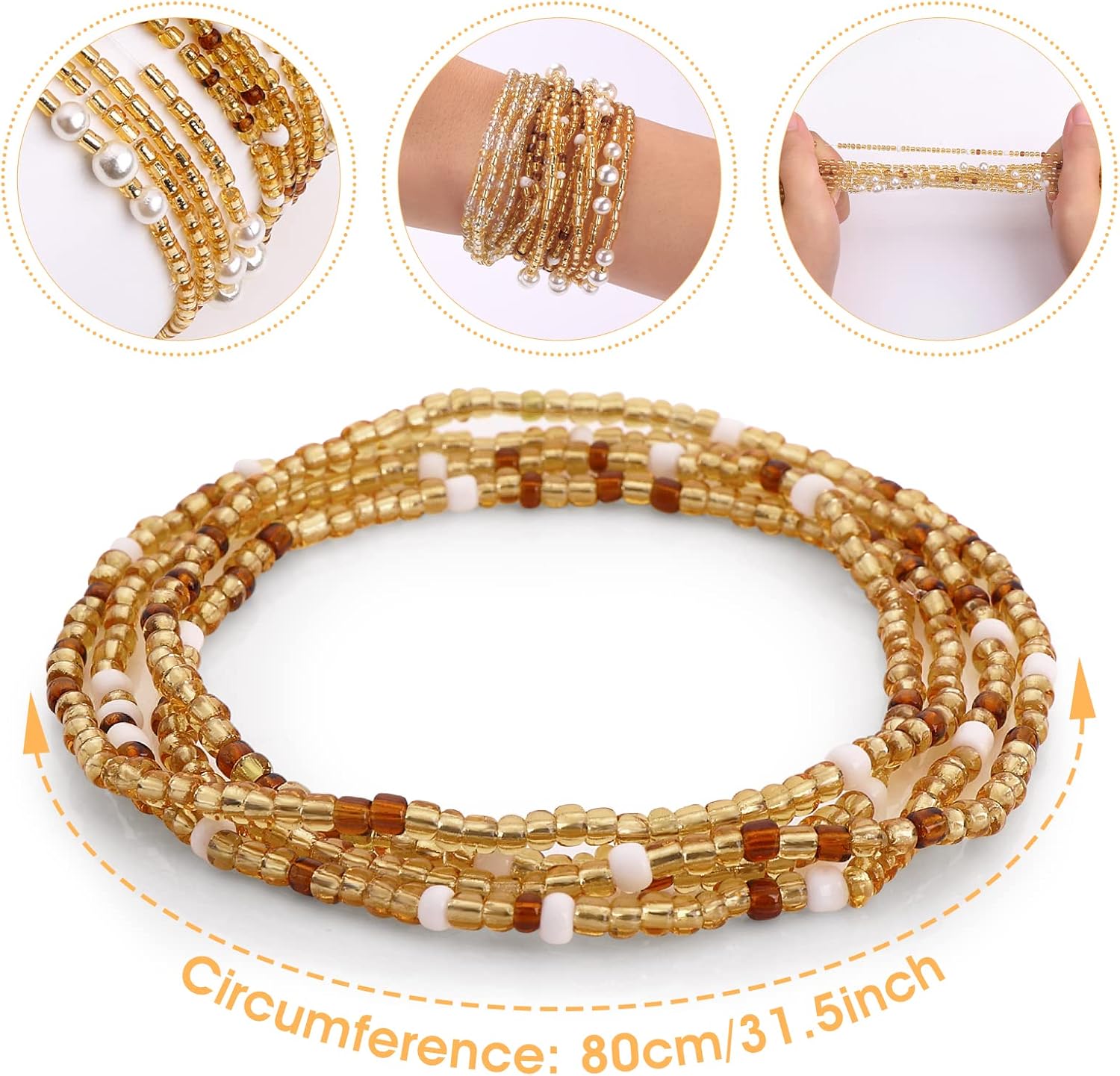 Waist Beads for Women Belly Be - Body Chain Jewelry recension och pris
