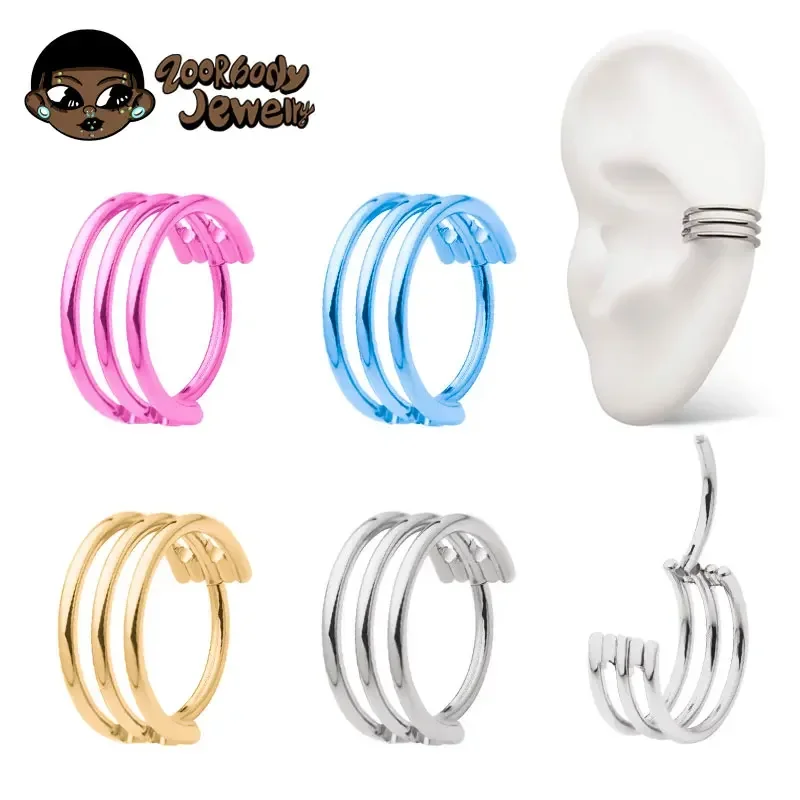 G23 Titanium Three Layer Hollo - Body Jewelry Quality recension och pris