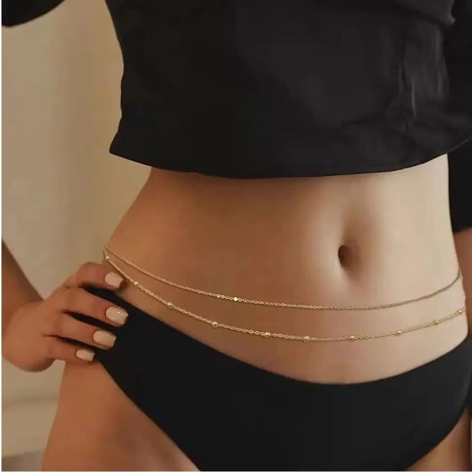 HipHop Double Layers Belly Cha - Body Chain Jewelry recension och pris