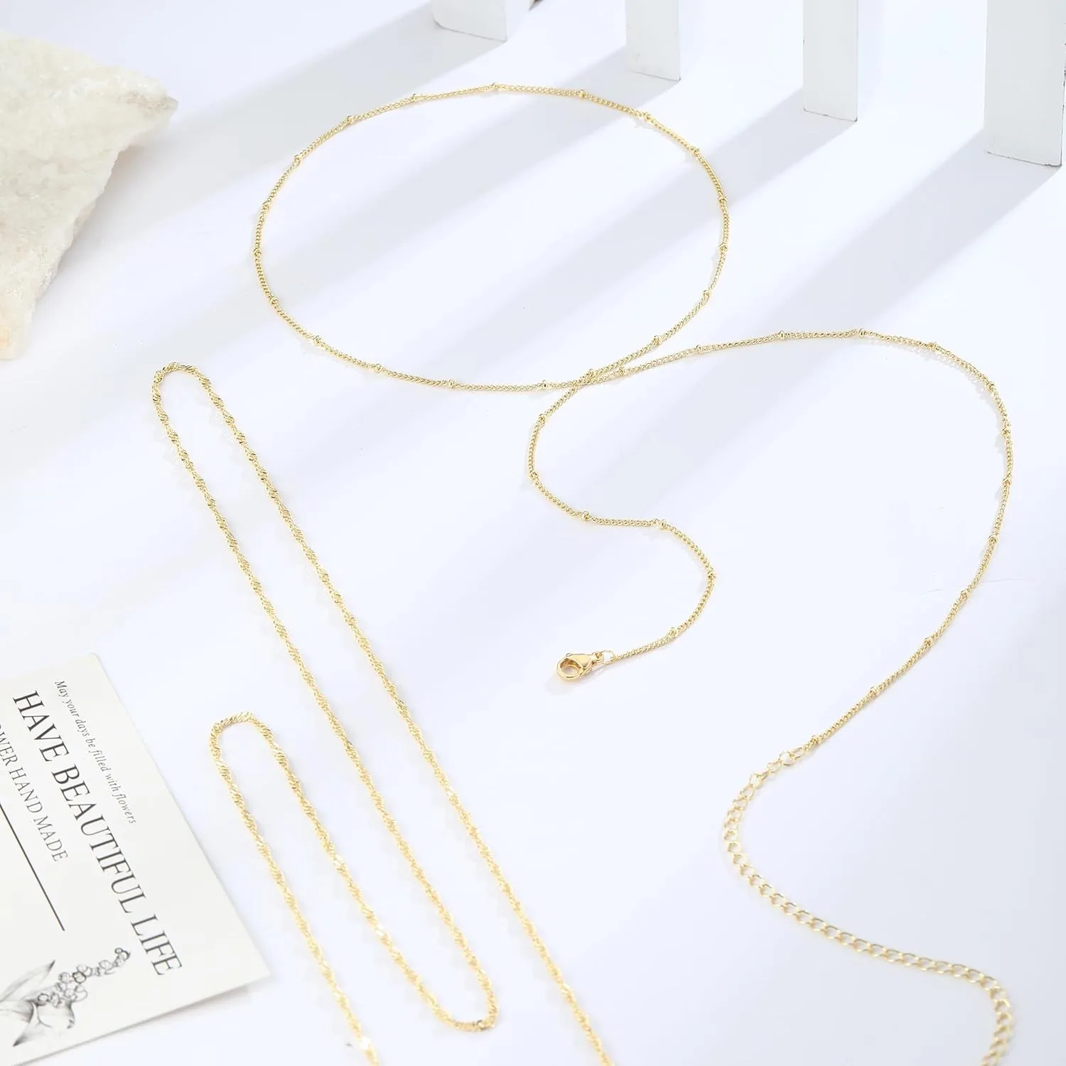 14k Gold Plated 26-33Inch Adju - Body Chain Jewelry recension och pris