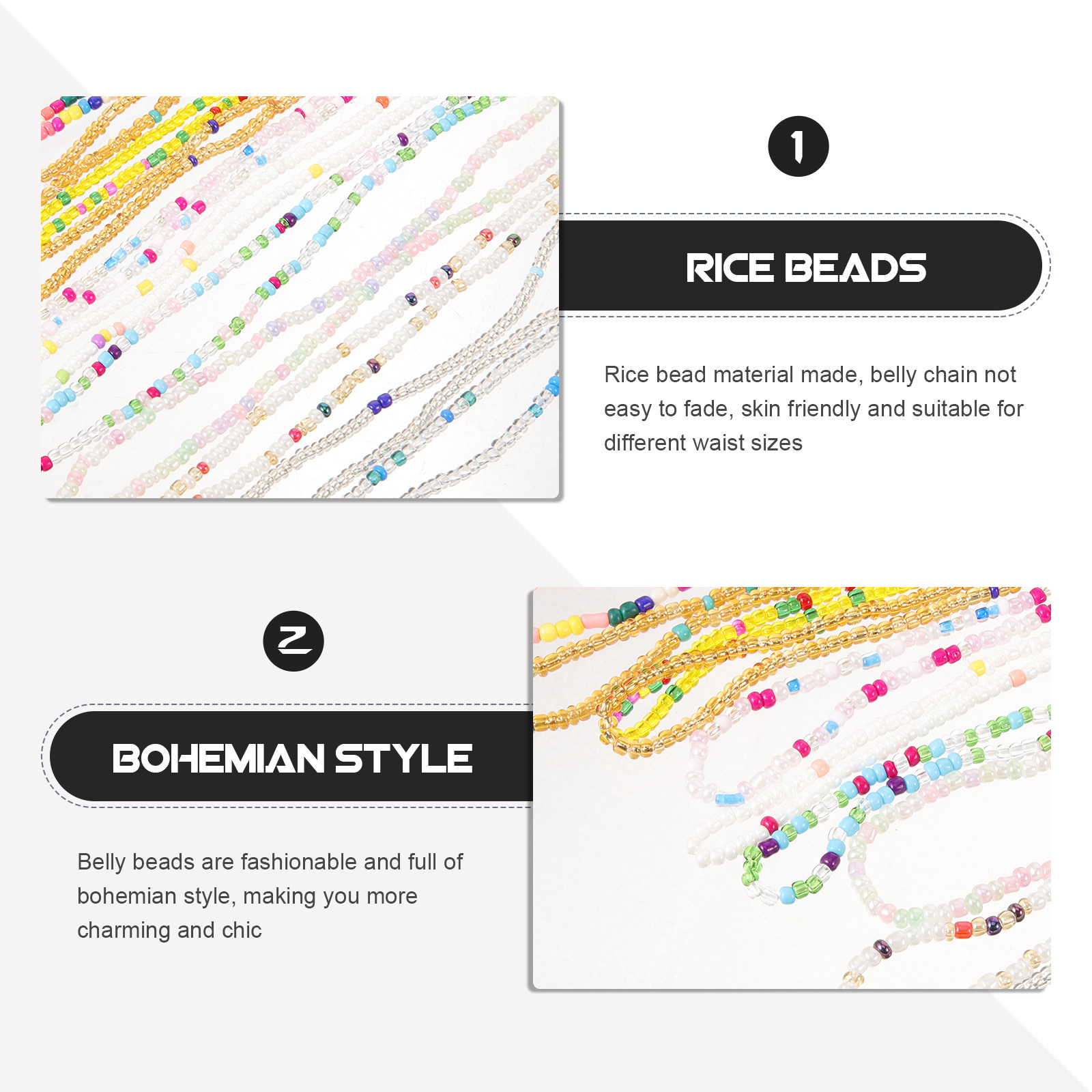 12Pcs Boho Beach Waist Chains  - Body Jewelry Plus recension och pris